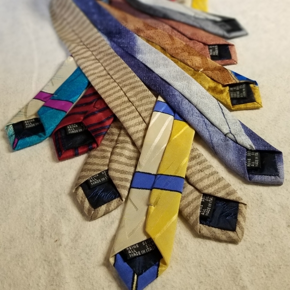 9 Claude Montana Vintage designer Fun Ties - Picture 4 of 4